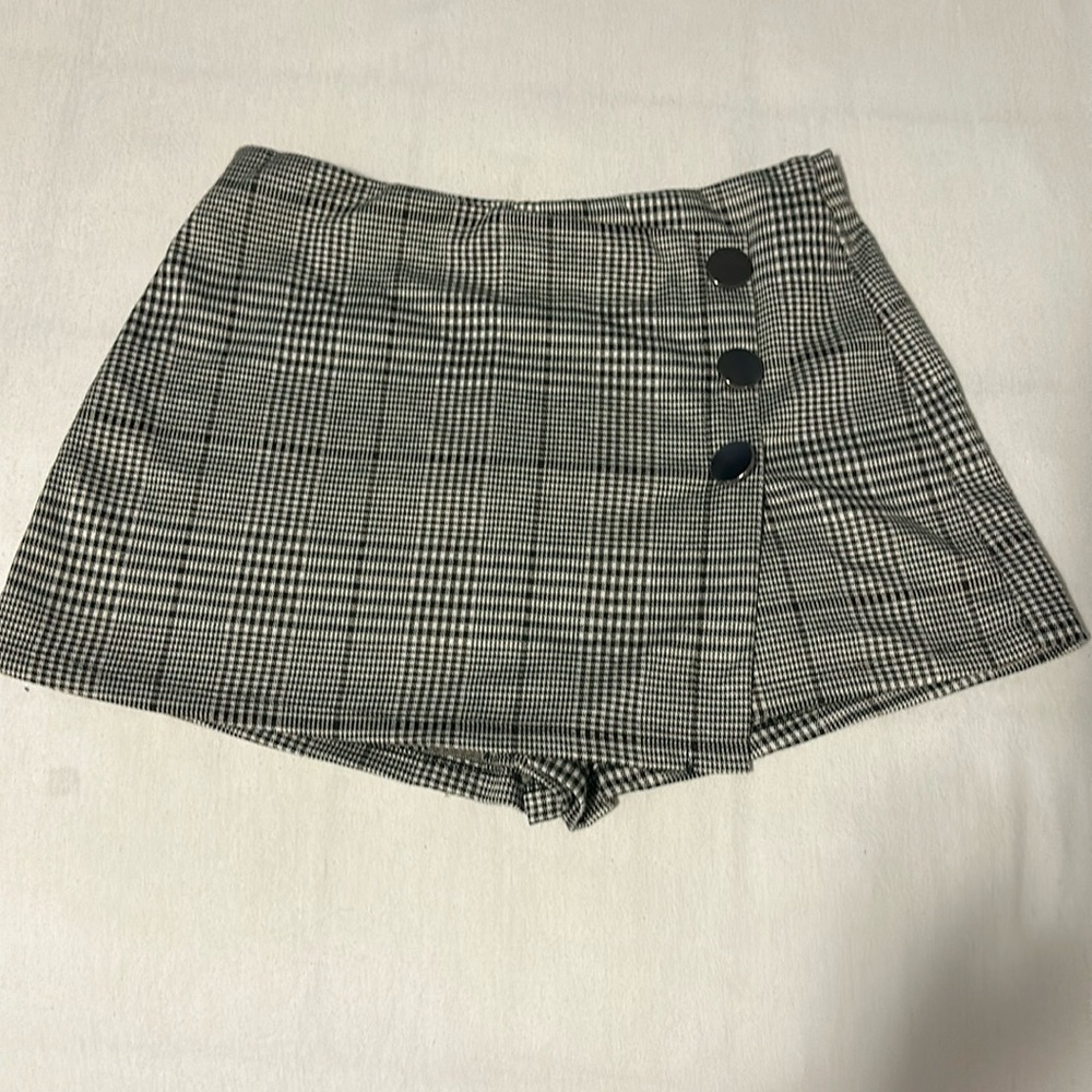 Plaid skort
